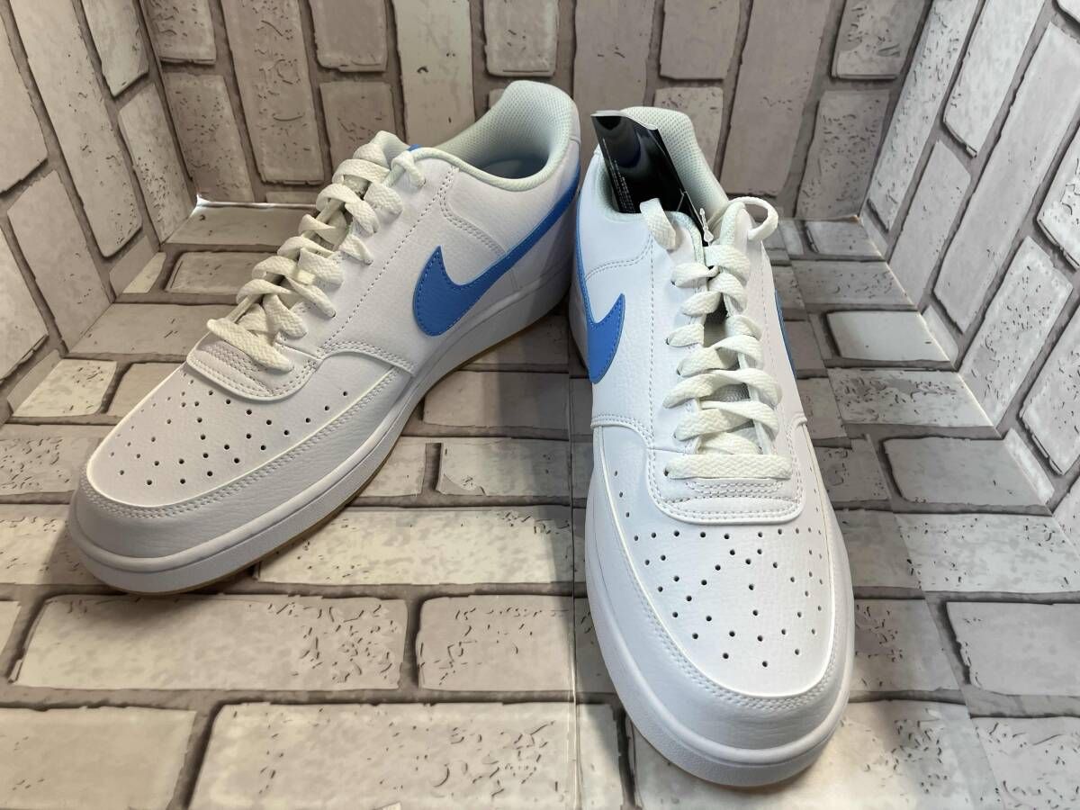 NIKE ナイキ スニーカー COURT VISION LOW HJ 9105-100 サイズ28.5cm スポーツ ホワイト ブルー