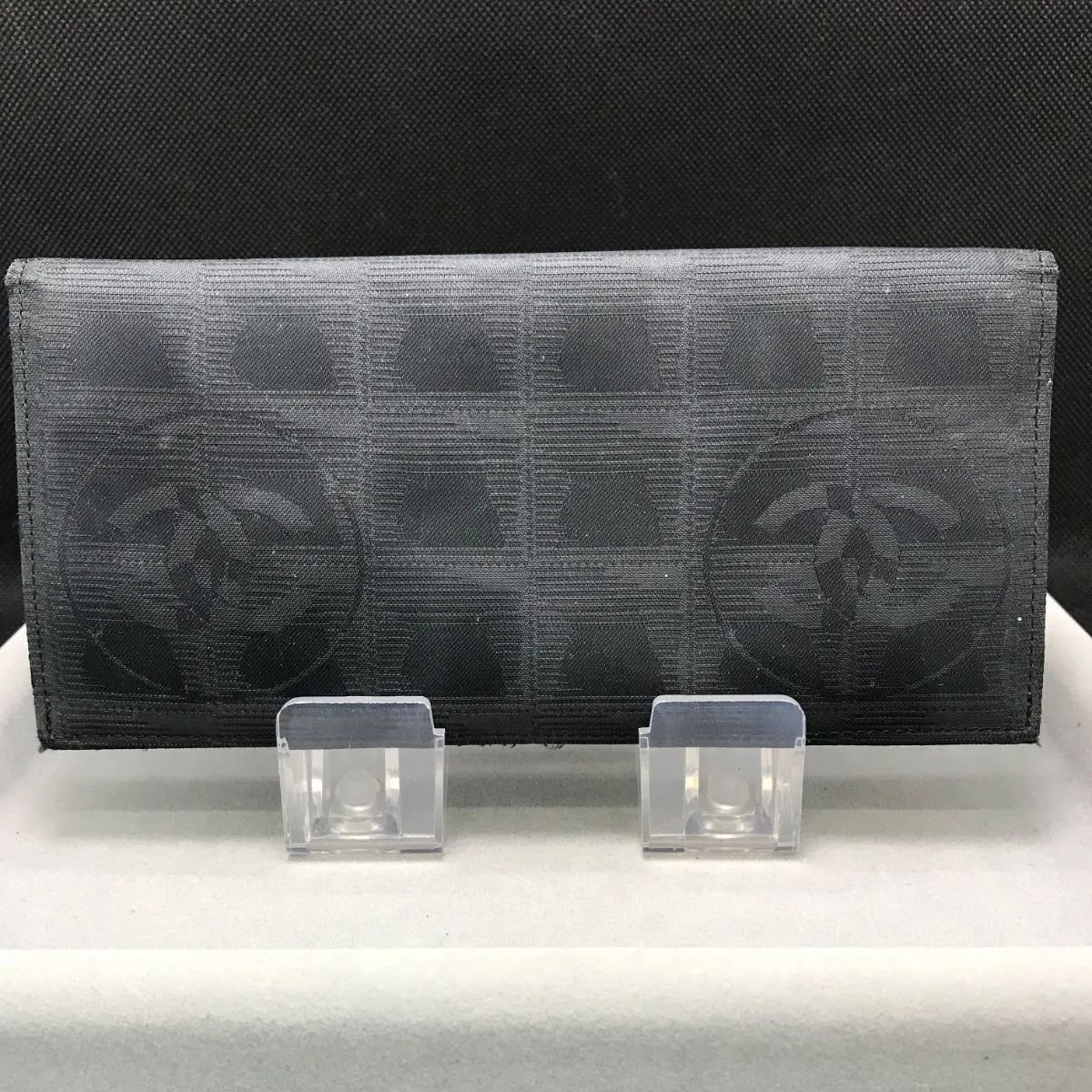CHANEL シャネル 長財布 ニュートラベルライン ココマーク ブラック系 