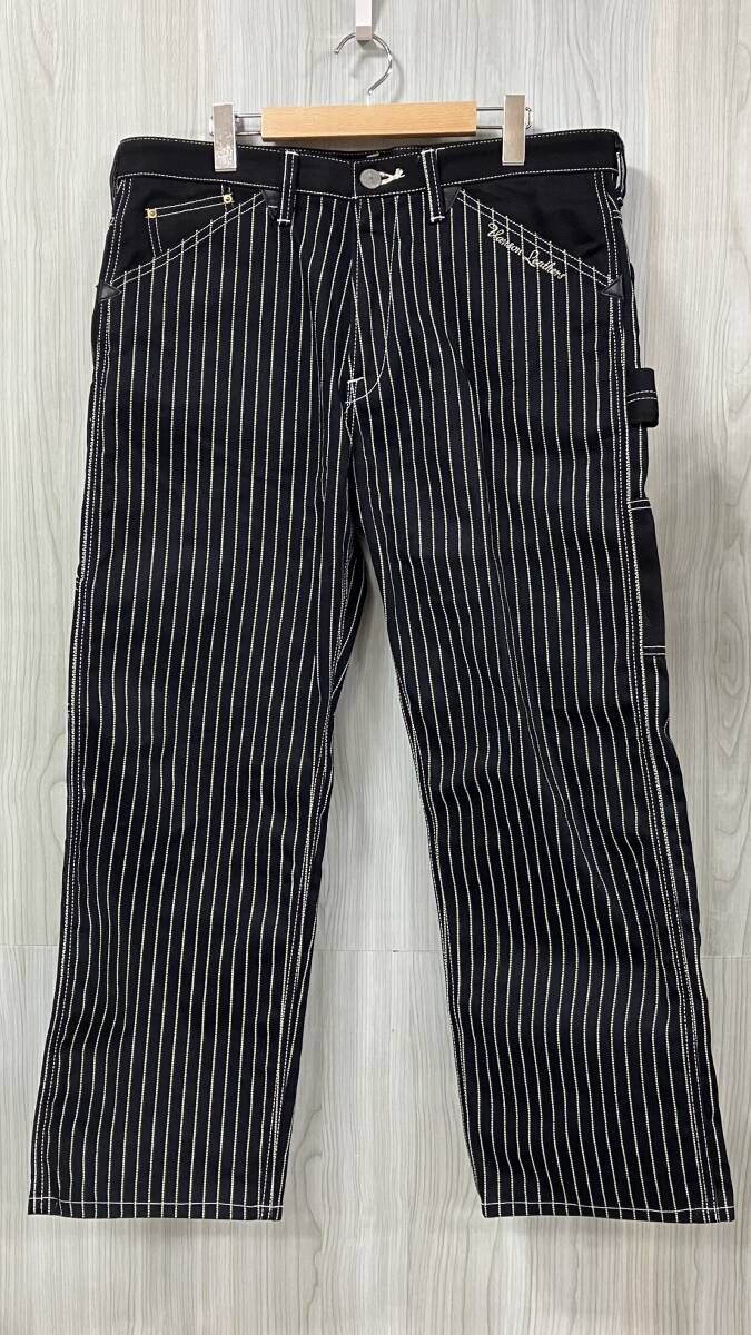 VANSON/バンソン/綿パン/Denim Painter pants Wabash Type-B/ブラック/サイズ 36/NVBL-301
