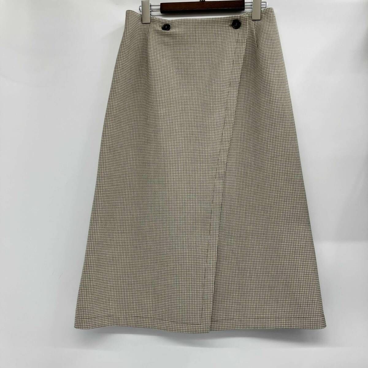 Maison Margiela/メゾンマルジェラ／スカート/ベージュチェック / S52CT0339／サイズ M／春夏