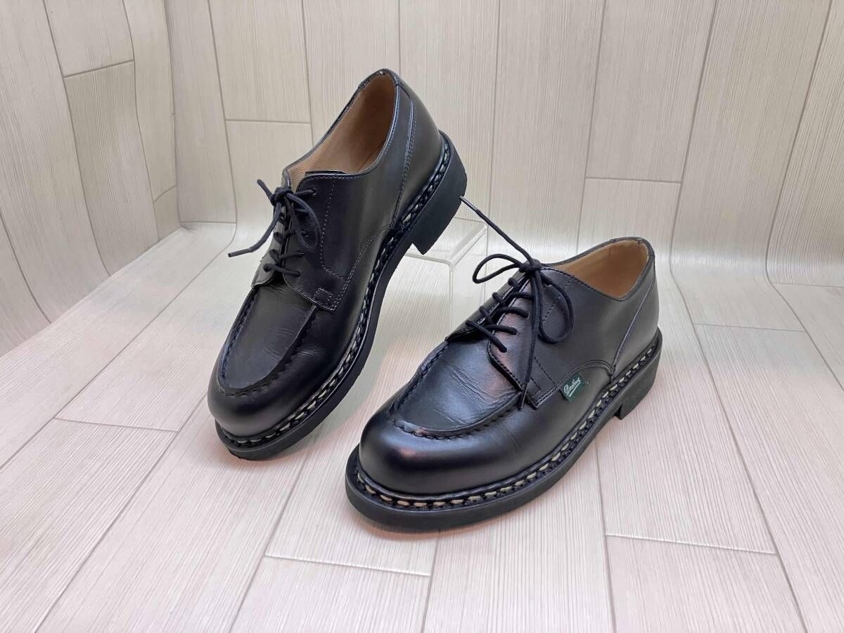 ★ PARABOOT パラブーツ ドレスシューズ 93635 23H 袋あり メンズ サイズ5 ブラック 通年