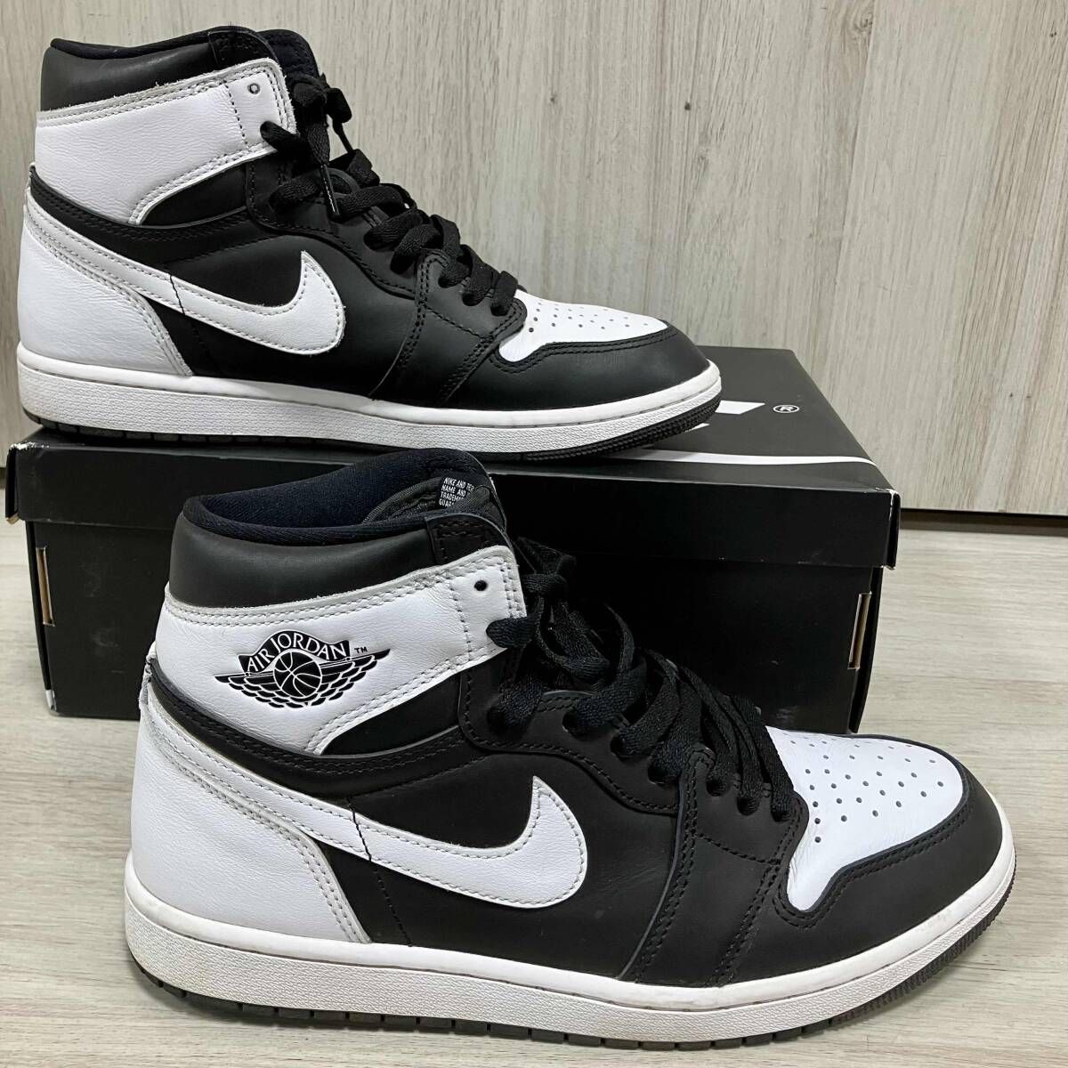 NIKE/スニーカー/エア ジョーダン 1 HIGH OG 白 黒 ナイキ エア 