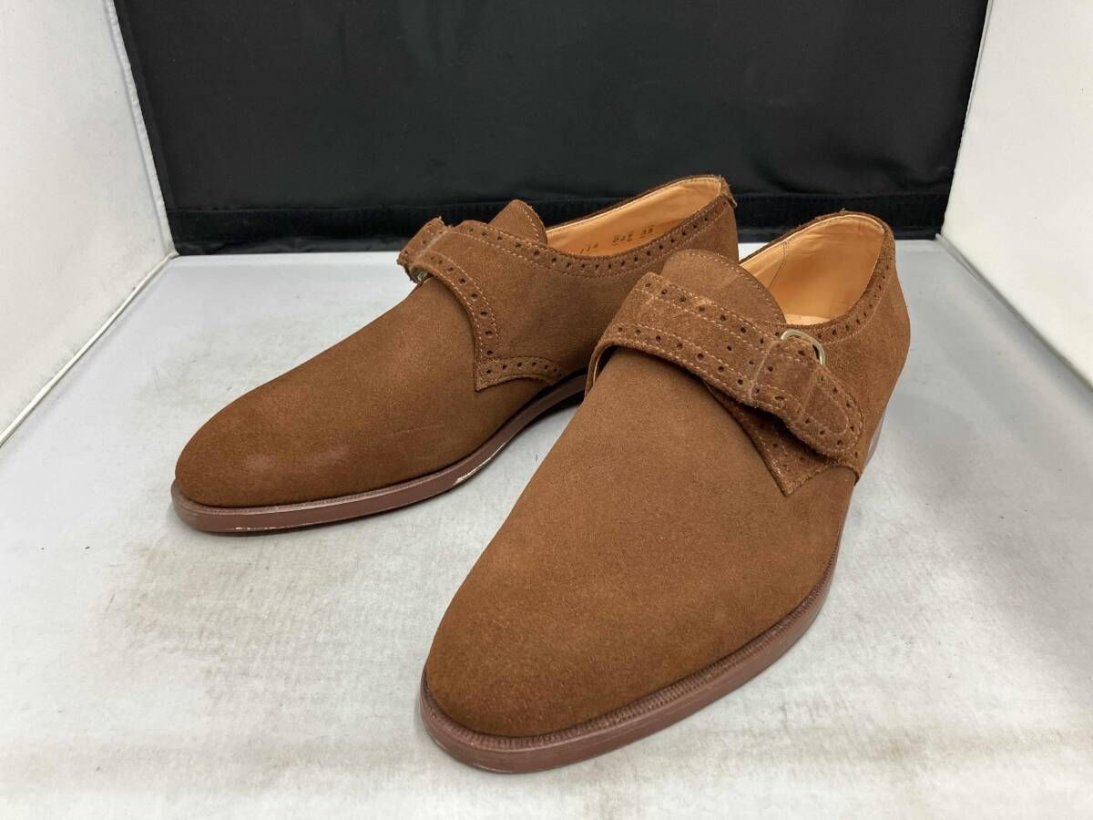 POLO RALPH LAUREN ／ ラルフローレン ／ ローファー ／ スエード ／ モンクストラップ ／ ブラウン ／ 25.0cm