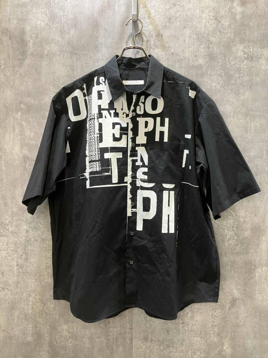 25SS SOPHNET. ソフネット SIMON TAYLOR 半袖シャツ ブラック サイズ XL
