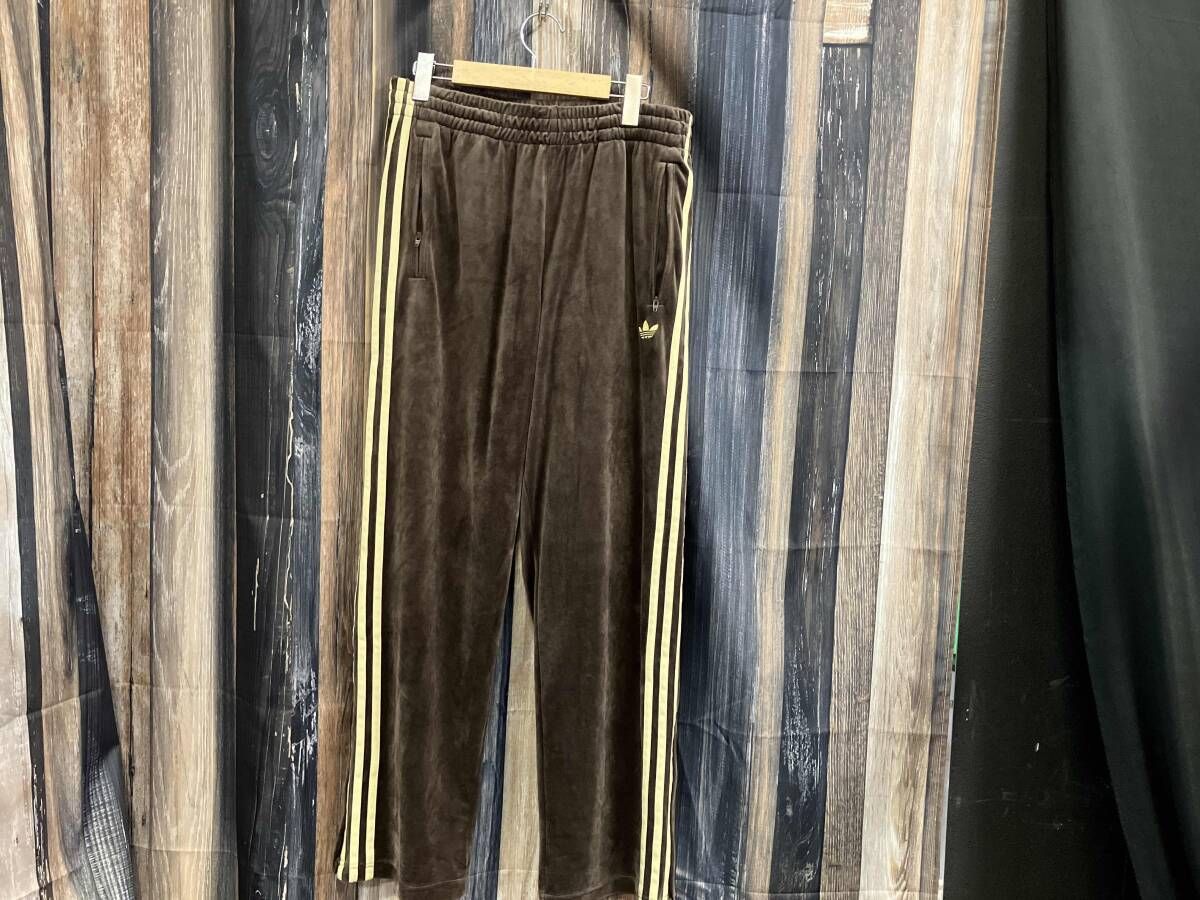 adidas アディダス FB TP VELOUR ファイヤーバード トラックパンツ ベロア ブラウン KD9384 L