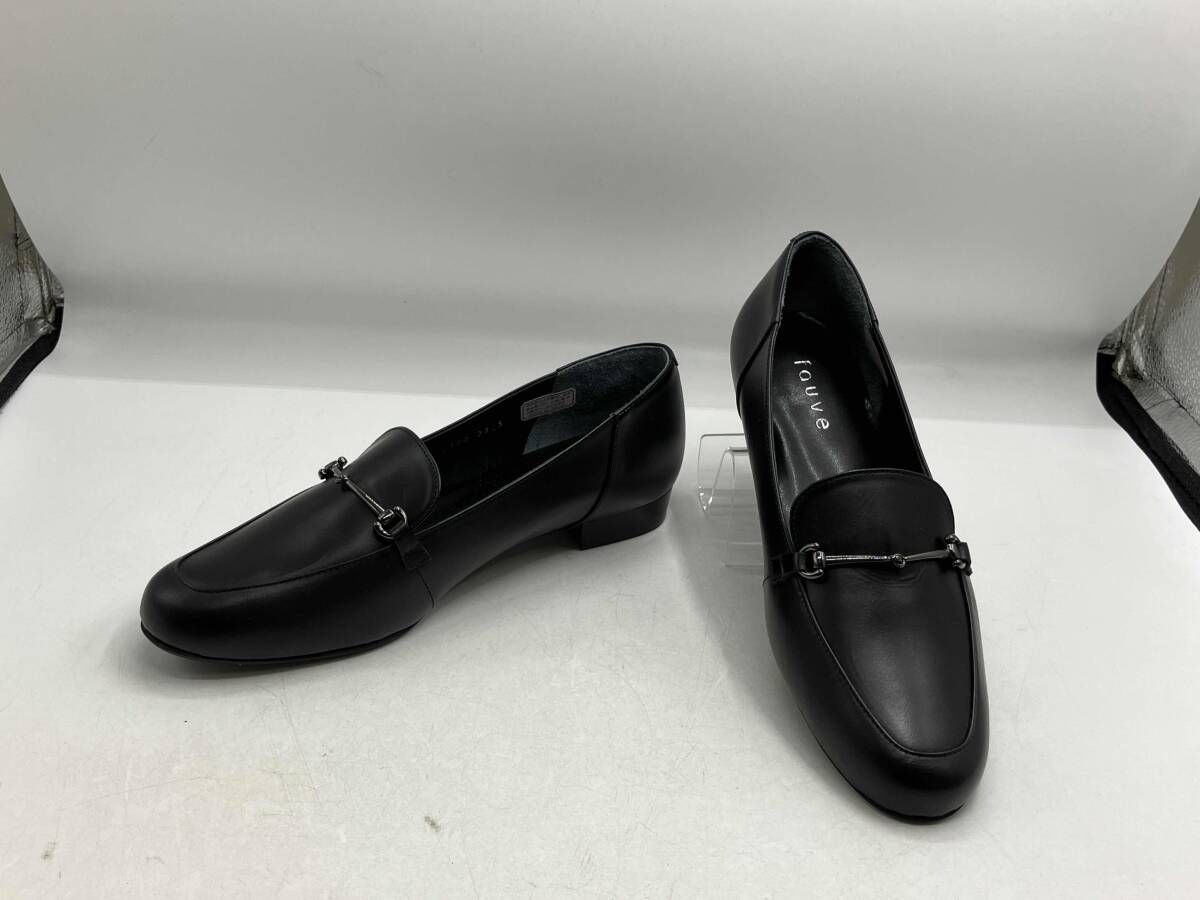 fauve フォーヴ ローヒールパンプス 23.5cm ブラック系