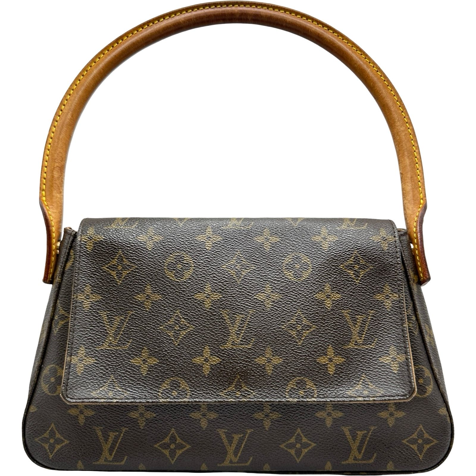 ルイ・ヴィトン LOUIS VUITTON ミニ・ルーピング M51147 ブラウン モノグラム レディース ハンドバッグ