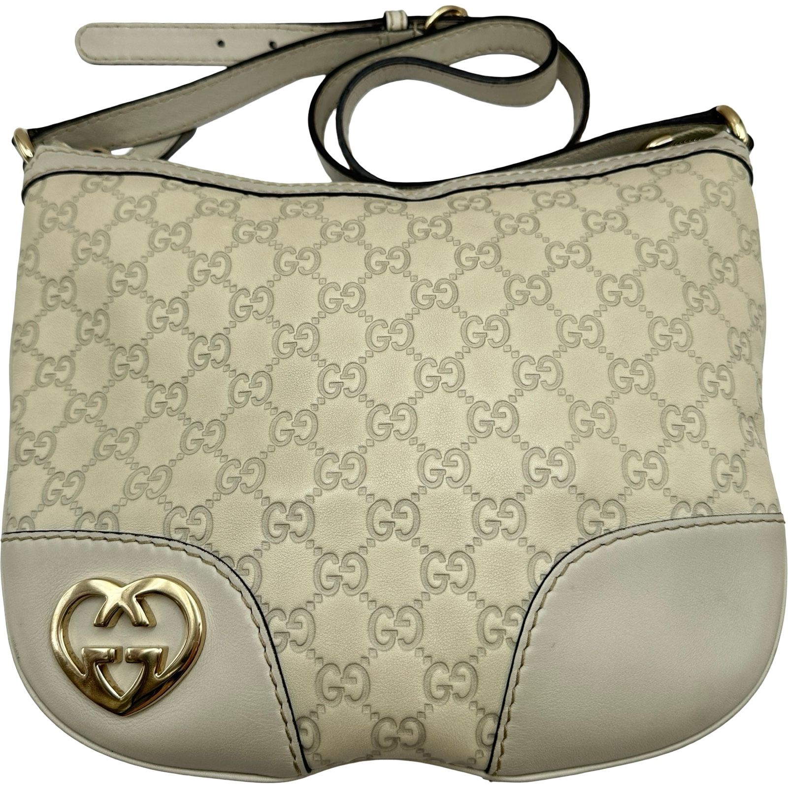 グッチ GUCCI ラブリーハートショルダー 257072 ホワイト グッチシマ レディース ショルダーバッグ