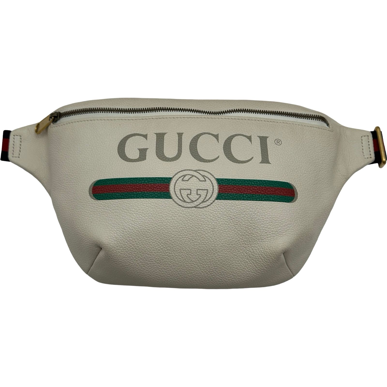 グッチ GUCCI シェリーウエストバッグ 530412 アイボリー レザー レディース ウエストバッグ