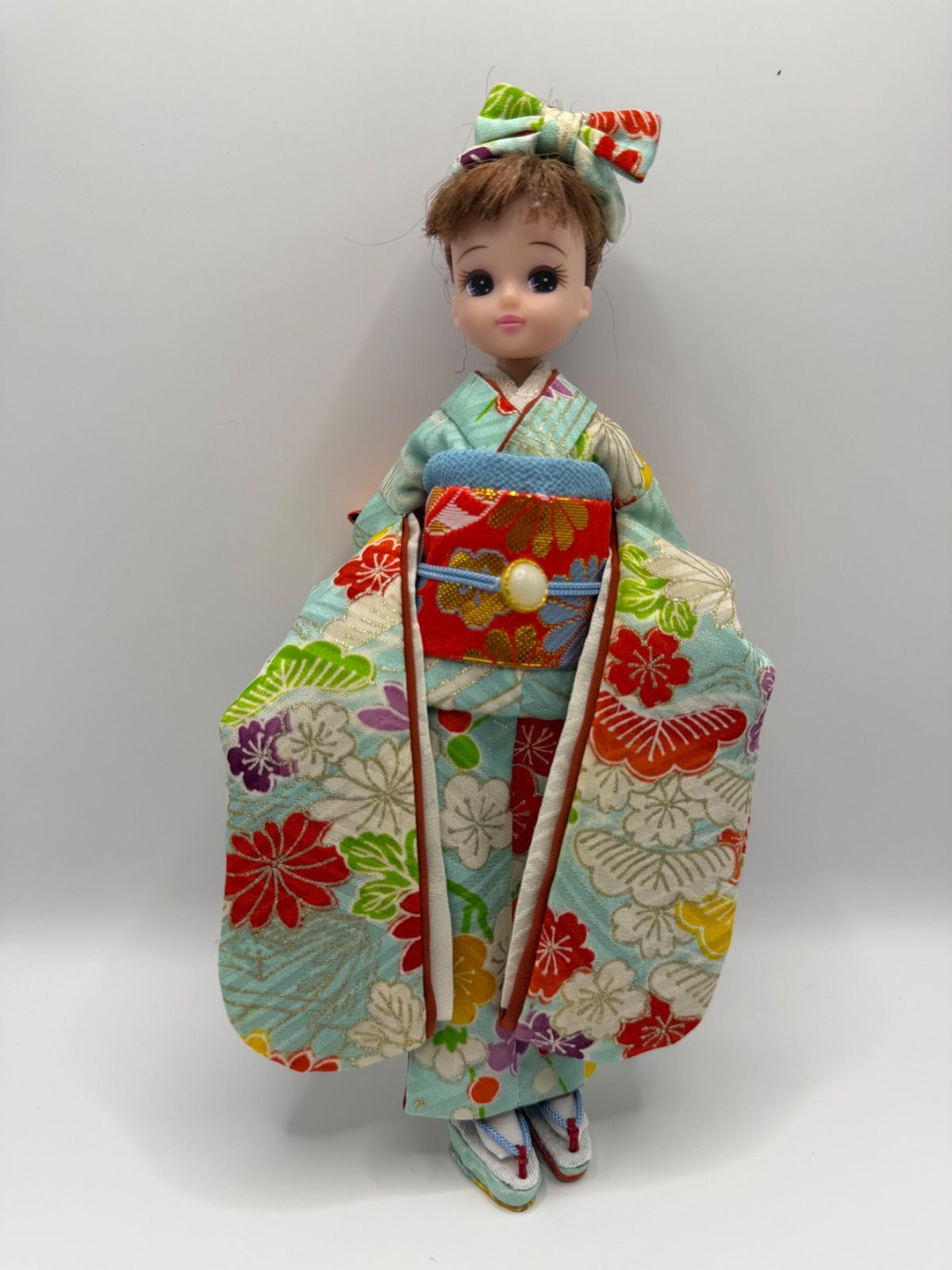 ブライス、リカちゃん(22cmドール)用大振袖正絹総裏付きフルセット178