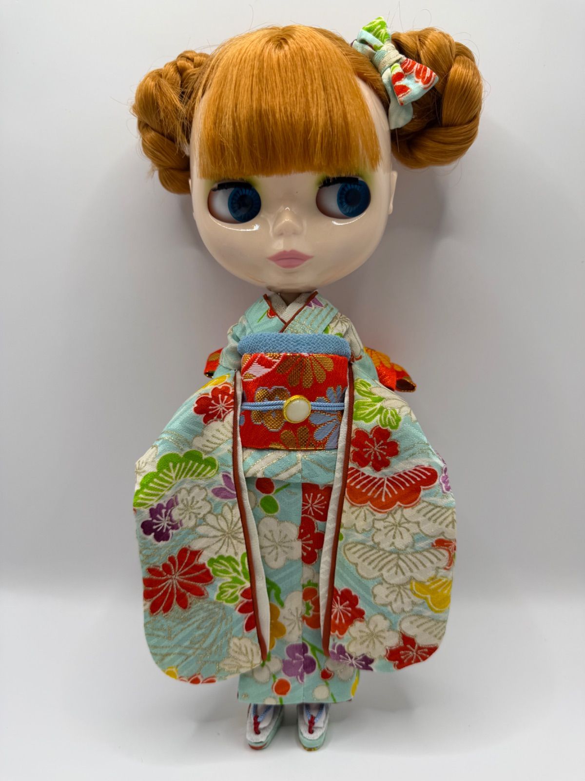 ブライス、リカちゃん(22cmドール)用大振袖正絹総裏付きフルセット178