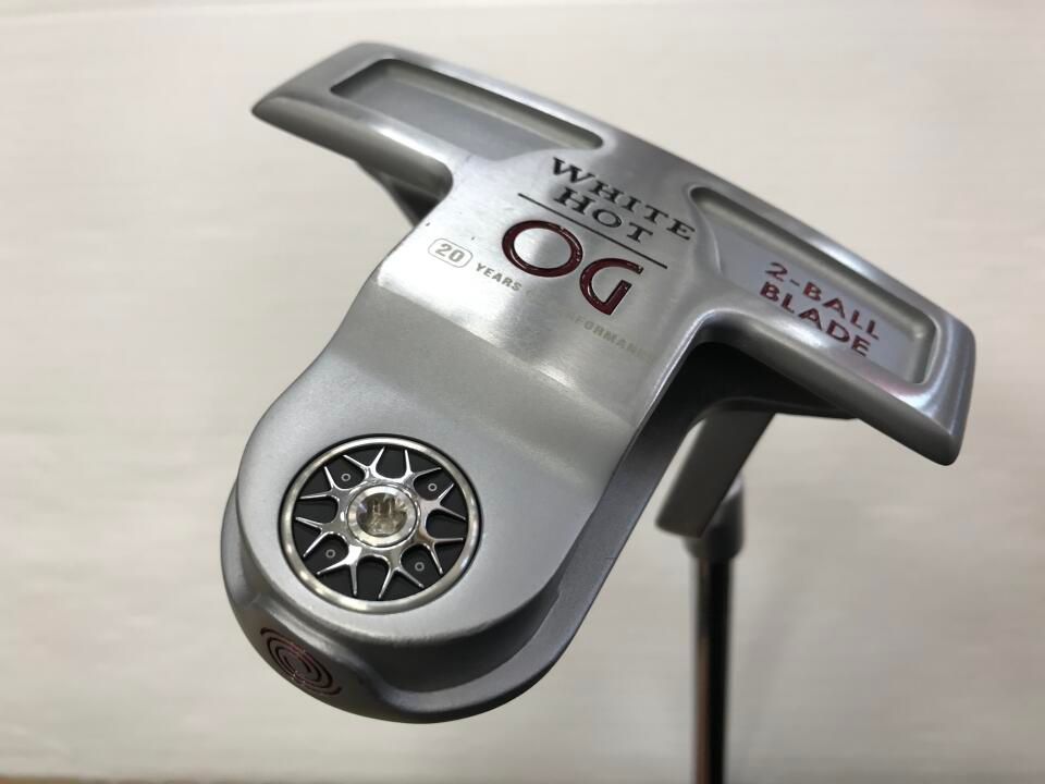オデッセイ　ﾎﾜｲﾄ ﾎｯﾄ OG 2-BALL BLADE TOUR LINED　パター　中古【最短即日発送】