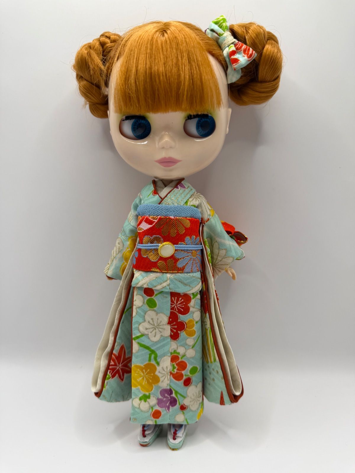 ブライス、リカちゃん(22cmドール)用大振袖正絹総裏付きフルセット178