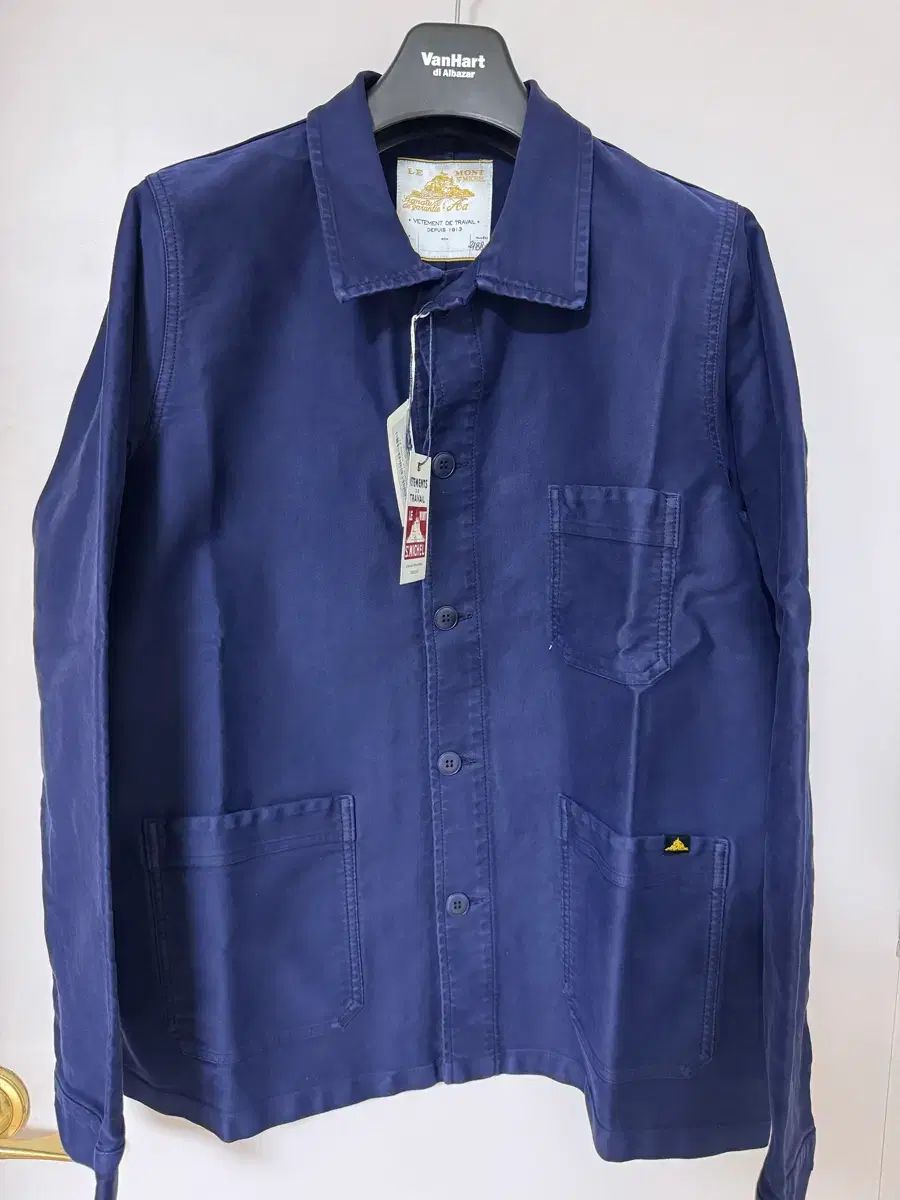 新品 ルモンサンミッシェル モールスキン フレンチ ワークジャケット 50