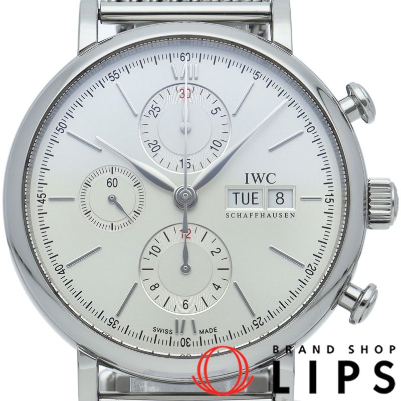 インターナショナルウォッチカンパニー IWC ポートフィノ クロノグラフ IW391009 箱 保証書 SS メンズ時計 シルバー