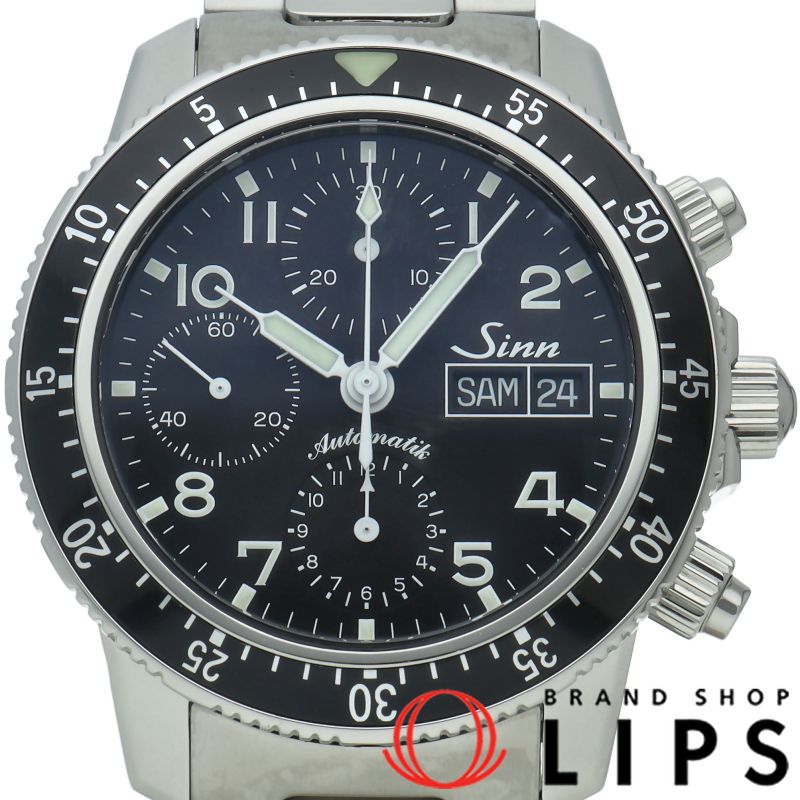 ジン 103 パイロットウォッチ クロノグラフ 41mm 103.B.SA.AUTO 箱 保証書 SS メンズ時計 ブラック