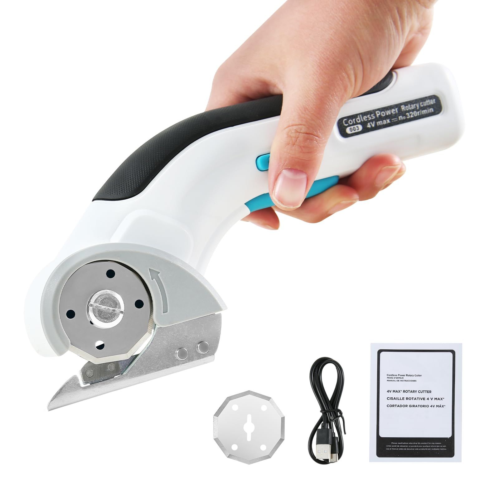 ダンボールカッター 電動カッター 電動プラスチックカッタ 3.7V充電式 コードレス マルチカッタ 電動ハサミ ステンレス鋼ブレード 布 壁紙 プラスチック カーペット 段ボールなどに適用 作業工具 DIY 国内発送