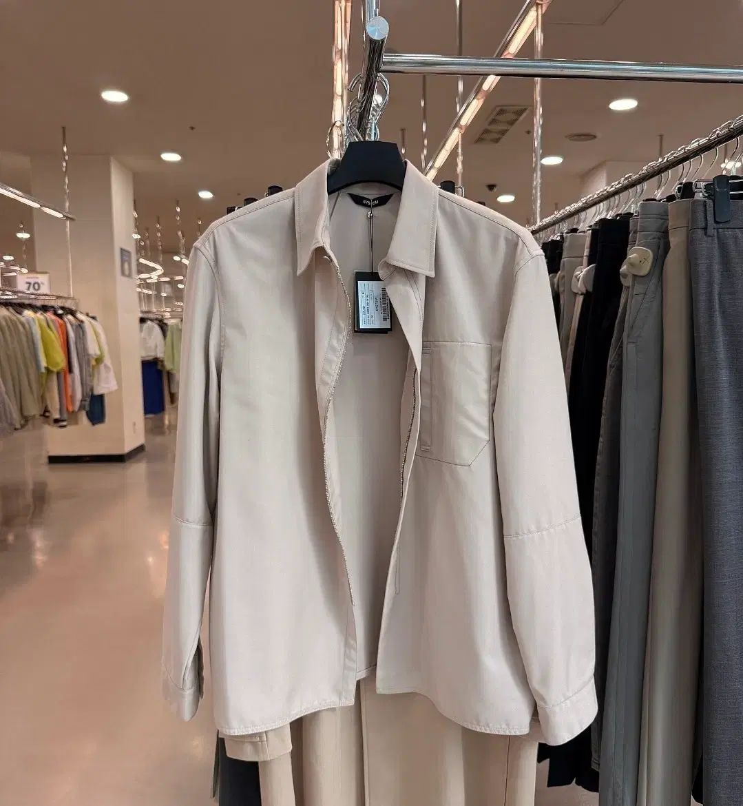 新品級 SYSTEM homme シャツ ジャケット 100サイズ