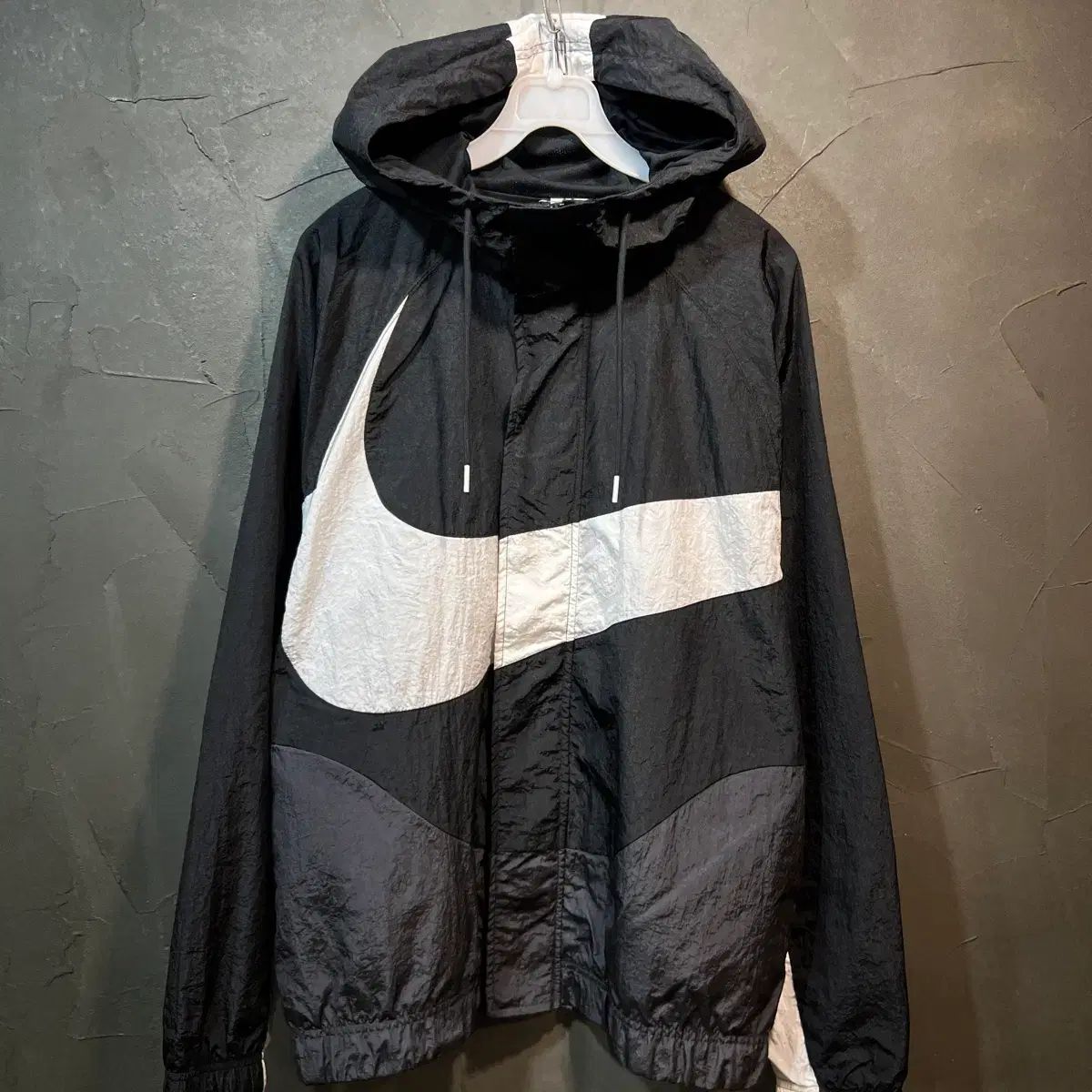 M NIKE ナイキ ビックスウォッシュ ナイロン フード ウィンドブレーカー