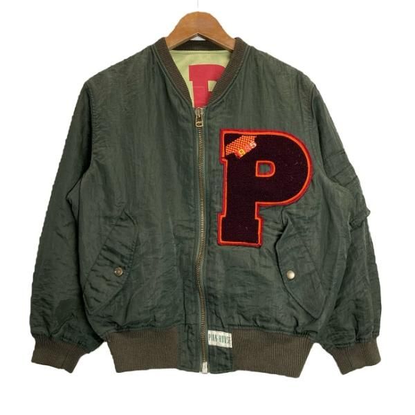 【中古】　PINK HOUSE　ジャンパー　MA-1　ワッペン　ロゴ　古着　/1906