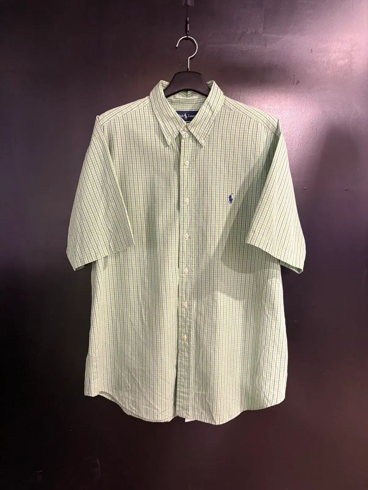 ポロ CHECK 半袖 シャツ グリーン