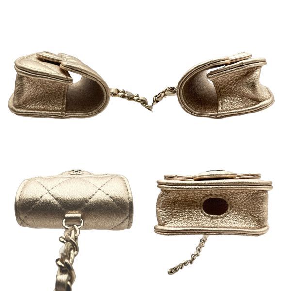 ○ シャネル CHANEL マトラッセ コインケース AirPodsケース 2024 
