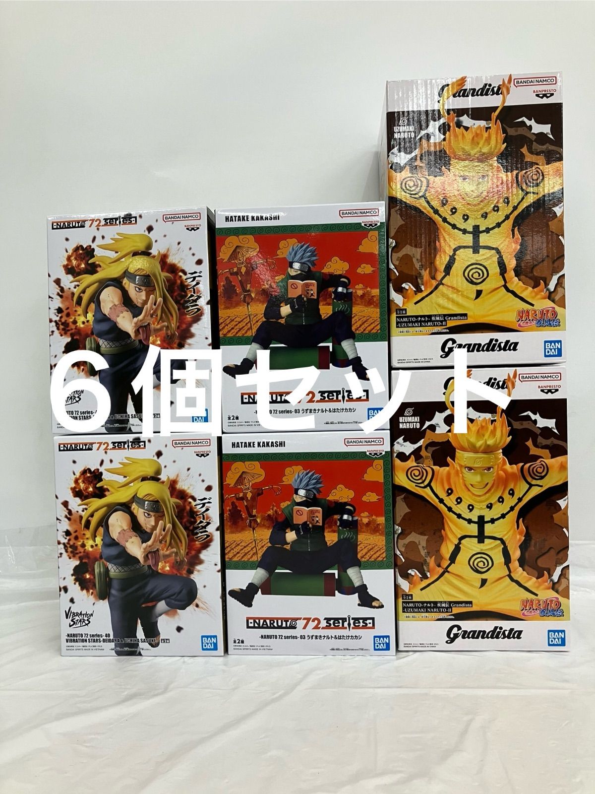 未開封 ナルト疾風伝 フィギュア 3種6個セット LF5111 f101