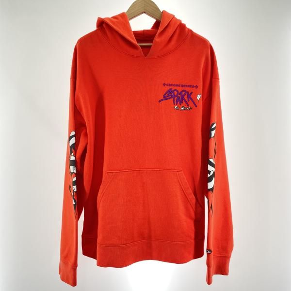 【中古】CHROME HEARTS マッティ プルオーバー サイズXL オレンジ クロムハーツ[91]