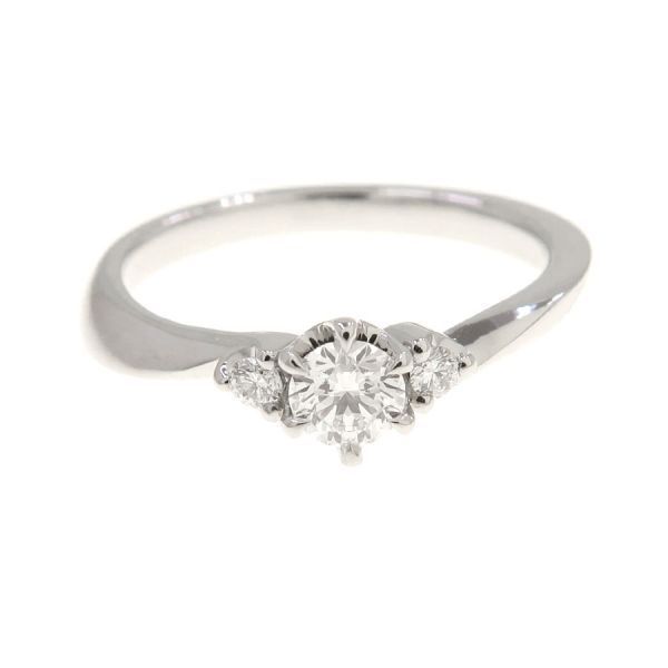 4℃ ナチュラルグレースダイヤリング/D0.204ct#10 【無料ギフトラッピング】【Aランク】【中古】