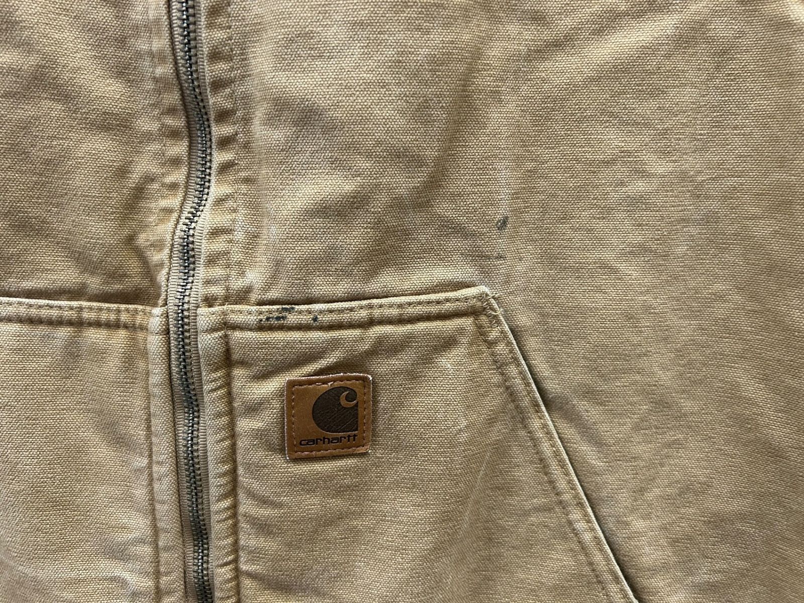 Carhartt (カーハート) ダックベスト 裏地ボア 古着 V26-GVL L-R