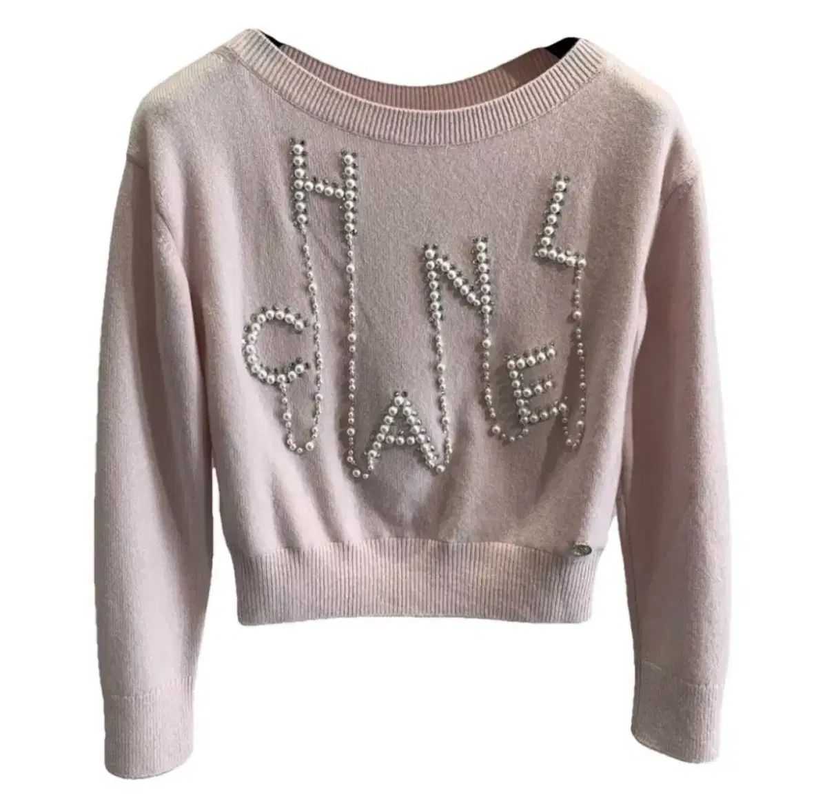シャネル ピンク カシミア ニット 34