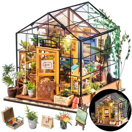Rolife ドールハウス ミニチュアハウス ミニチュアキット 花屋 LED付き プラモデル リビング DIY 人形ハウス フィギュア アクセサリー おもちゃ インテリア 組み立て簡単 初心者OK 子供向け 大人向け クリスマス 誕生日 プレ 2ec5989a