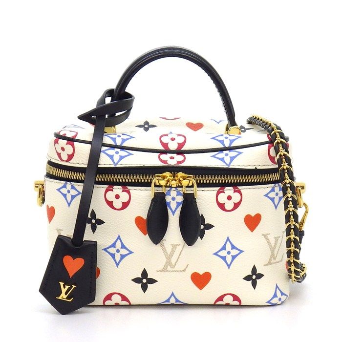 ルイ・ヴィトン LOUIS VUITTON ショルダーバッグ ヴァニティ PM M57458 ブロン マルチカラー モノグラムゲームオン レザー 【中古】