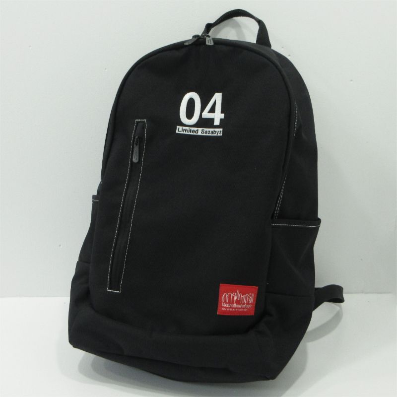 【三重本店】 中古 Manhattan Portage × 04 Limited Sazabys | マンハッタンポーテージ × フォーリミテッドサザビーズ リュック・デイパック ブラック 【121】