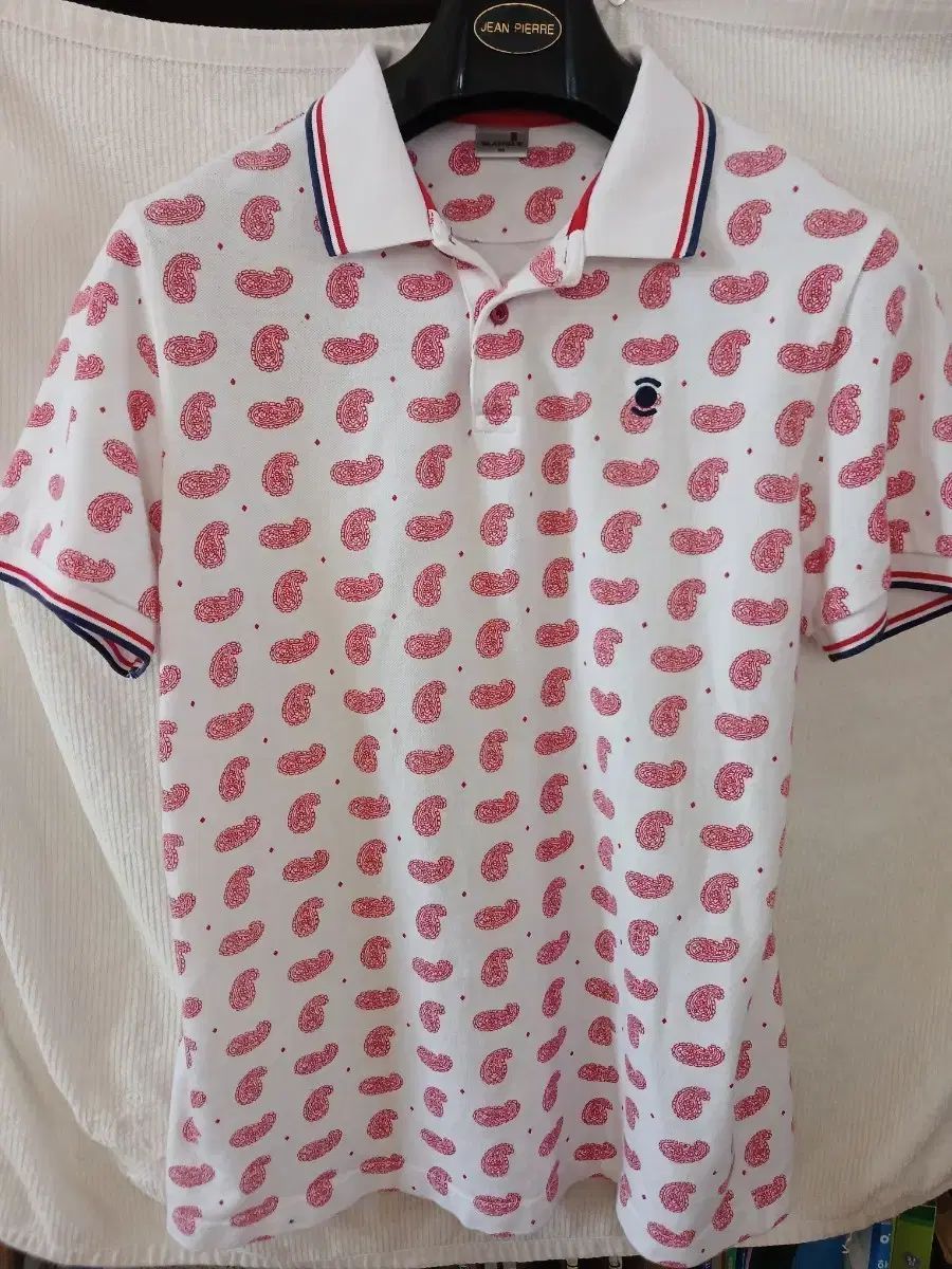 ワイドアングル ベイズリー 半袖 ポロTシャツ 95