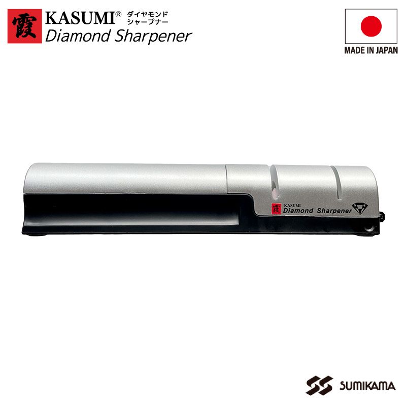 包丁研ぎ器 ダイヤモンドシャープナー 日本製 霞KASUMI No.33001 両刃包丁専用 セラミック砥石 ダイヤモンド砥石 簡単 包丁研ぎ キッチン 砥石 シャープナー SUMIKAMA