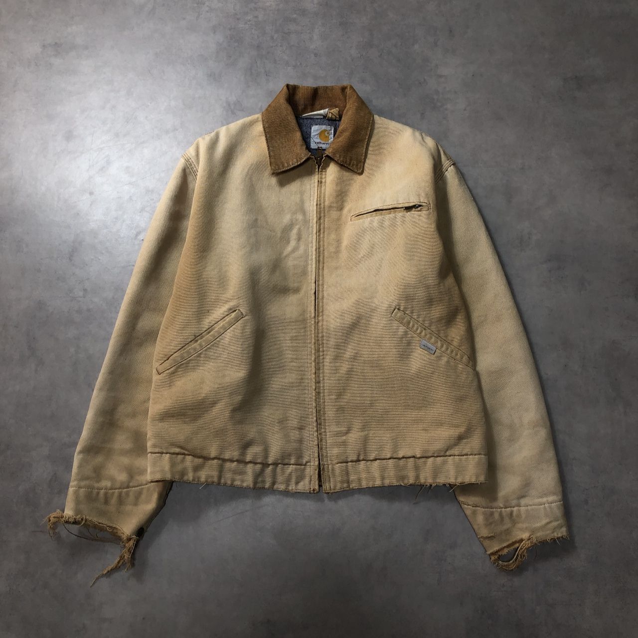 Carhartt デトロイトジャケット 80’s ベージュ GQ5423◇Carhartt：80's Detroit jacket◇ベージュ系 カーハート