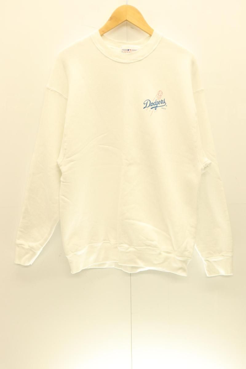 【中古】 GENUINE MERCHANDISE メンズスウェット -- スウェット GENUINE MERCHANDISE -- 白 ホワイト プリント