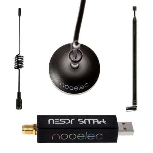 Nooelec NESDR SMArt v5 Bundle バンドル - アルミニウム製エンクロージャ、0.5PPM TCXO、SMA入力＆3アンテナ付きのプレミアムRTL-SDR。100kHz - 1750MHz RTL-SDR RTL28 a7bc7c1b