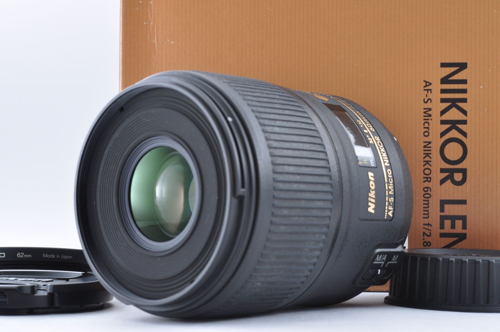 美品 Nikon AF-S Micro NIKKOR 60mm f/2.8G ED Fマウント レンズ 箱 付属品多数