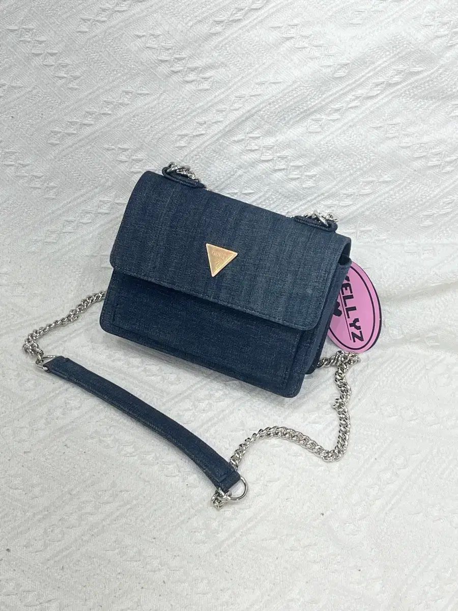 KELLYZ GUESS デニム チェーン ミニサッチェルバッグ 7,431円