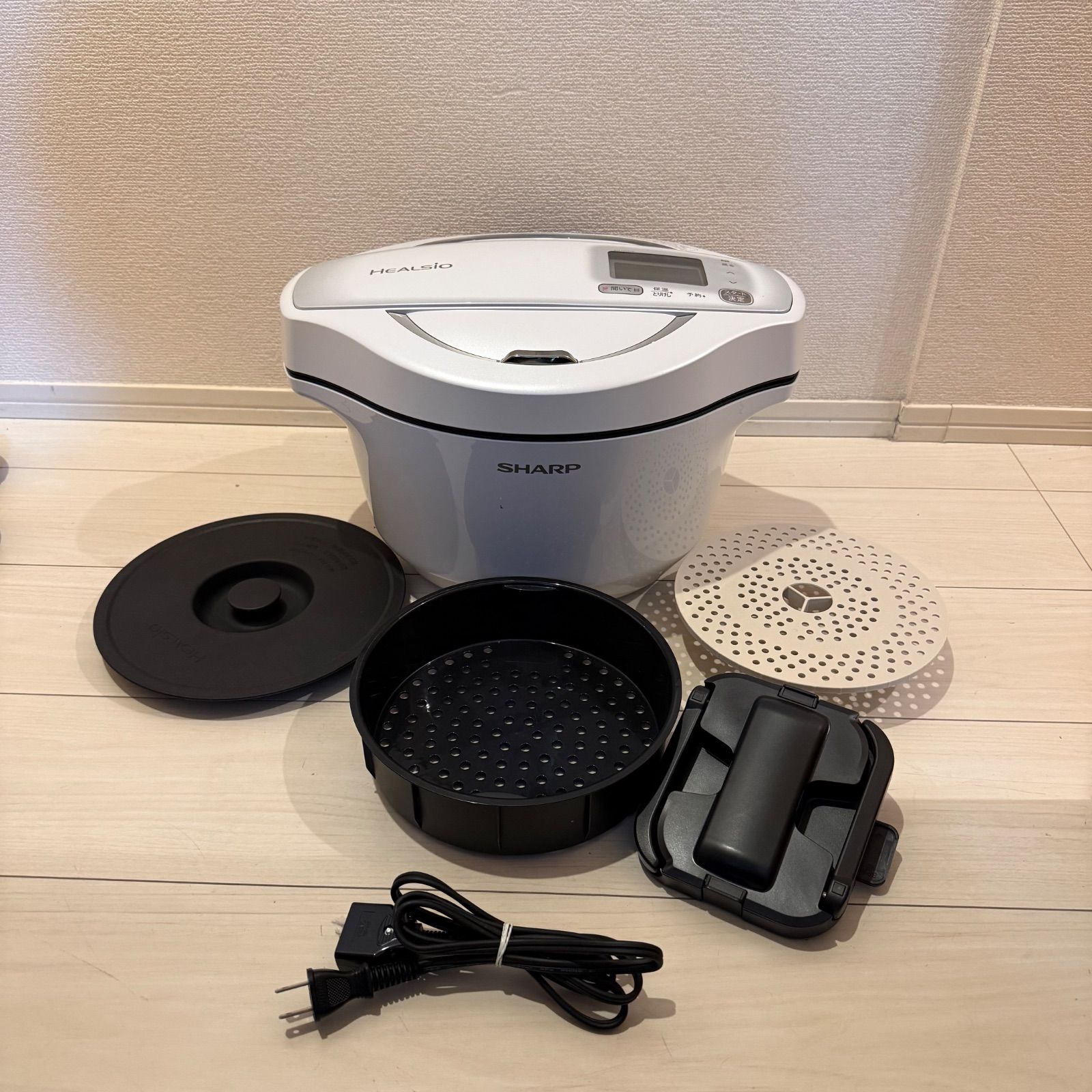 極美品】SHARP シャープ ヘルシオ ホットクック KN-HW24E-W ホワイト 