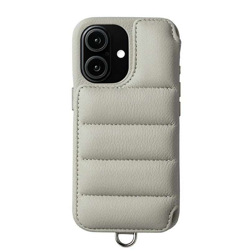【新品】 【 DEMIU デミュウ 】 〔 iPhone対応 17用 〕 スマホケース 携帯カバー 背面 手帳型 本革 プレゼント ギフト バロン BALLON 〔 パール 〕