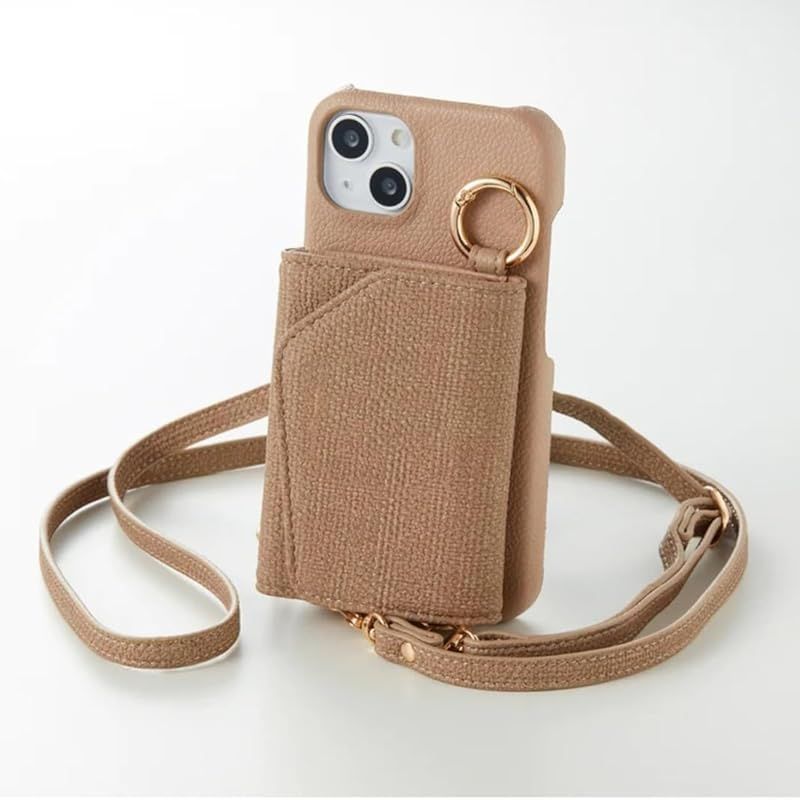 【新品】 enHANCE スマホケース ショルダーストラップ付 iphone 15 ケース 0