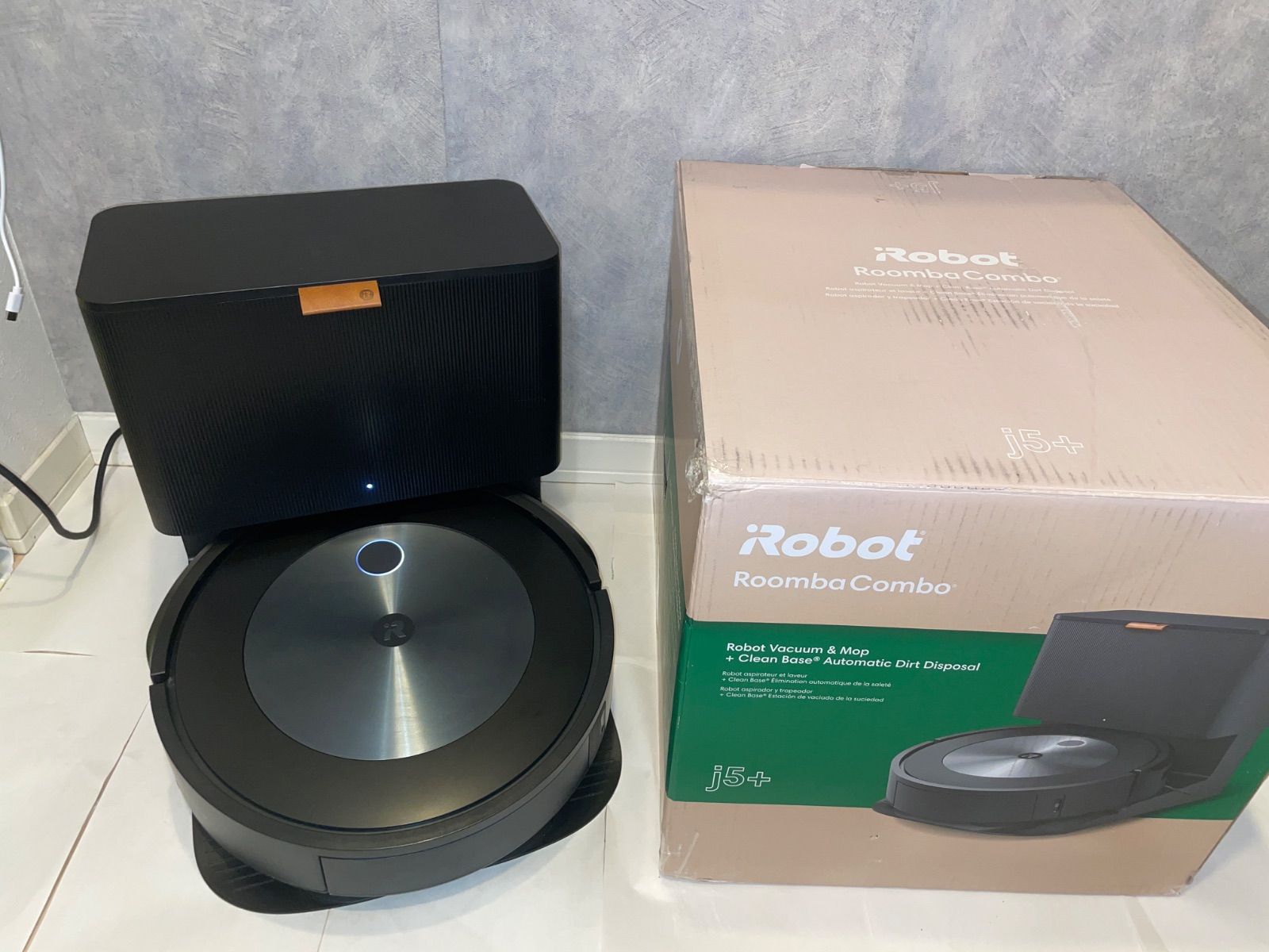 iRobot Roomba Combo j5+ ルンバ コンボ クリーンベース付 超美品 掃除機 水拭き 両用 吸引 自動ゴミ収集 _205