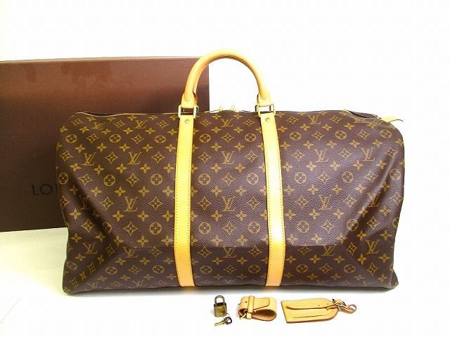 ルイヴィトン LOUIS VUITTON モノグラム キーポル 60 ボストンバッグ 旅行カバン メンズ レディース 【新品同様】