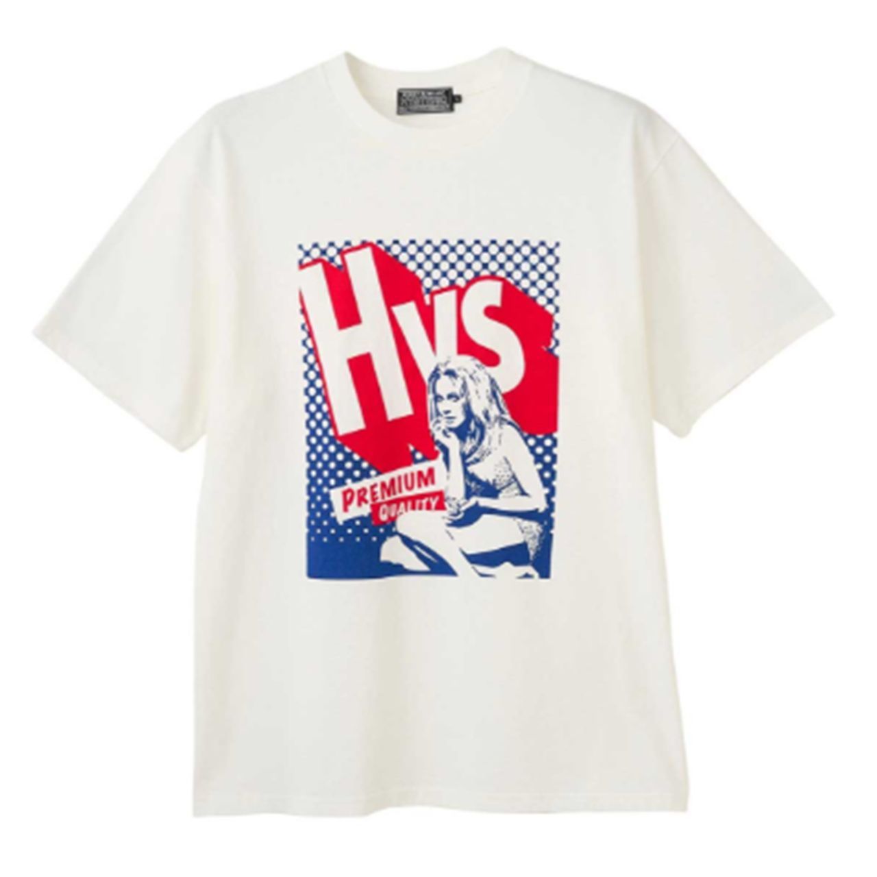 ヒステリックグラマー HYSTERIC GLAMOUR HYS SURF PREMIUM QUALITY Tシャツ ホワイト 半袖Tee プリントTシャツ Y2K ストリートファッション