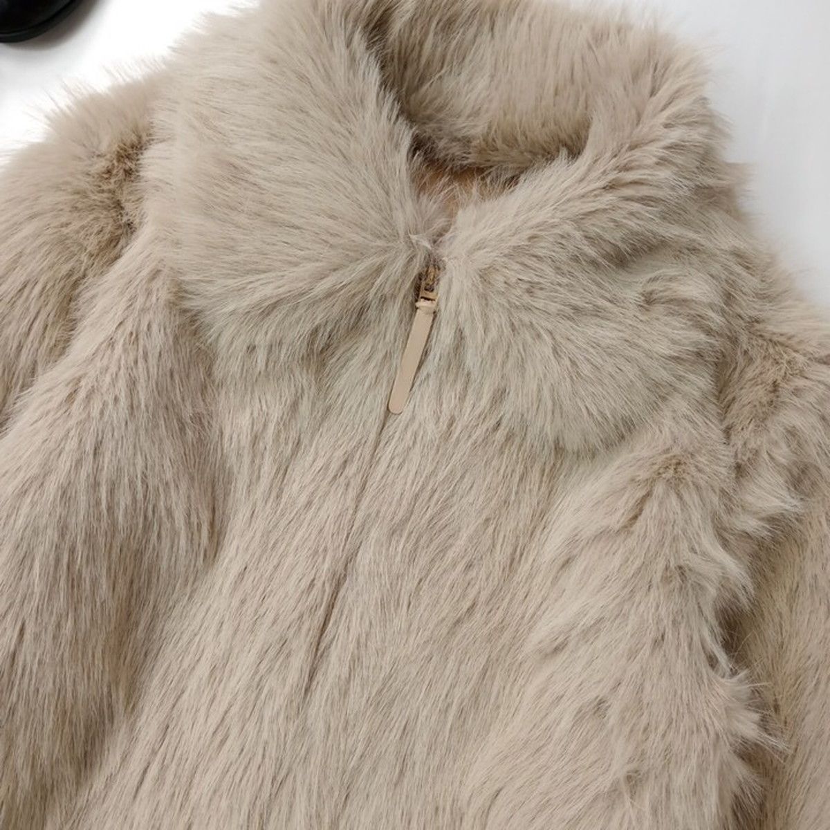 ZARA ザラ フェイク ファー ダブル フェイスド ジャンパー /26F - メルカリ