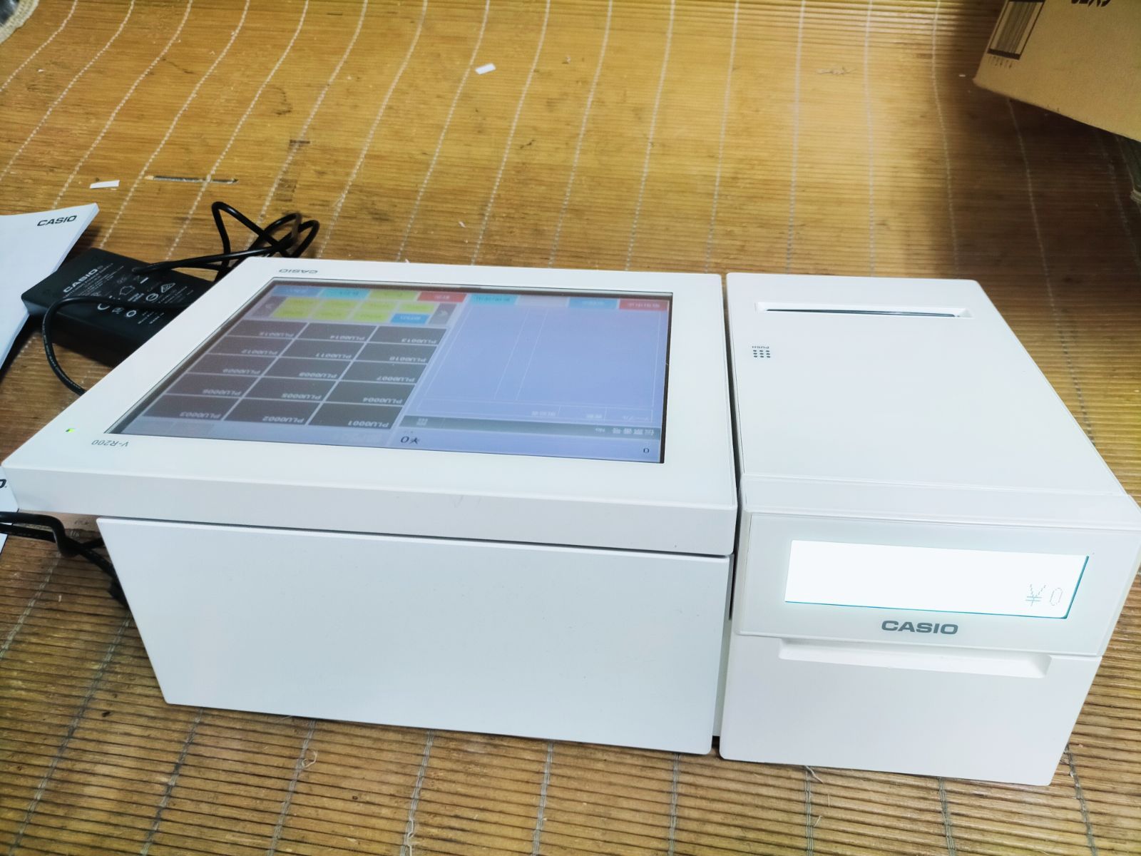 カシオレジスター V-R200 タッチ操作 設定無料Android 90407 - メルカリ