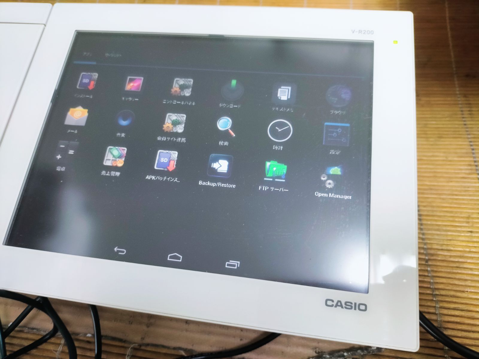 カシオレジスター V-R200 タッチ操作 設定無料Android 90407 - メルカリ